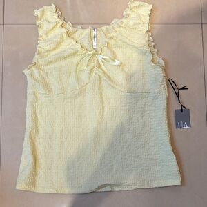 Icon Apparel Yellow Sleeveless Top XL
